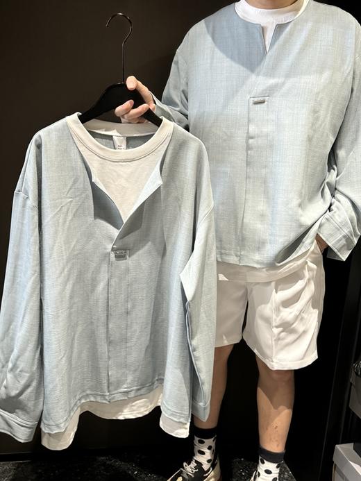 假两件休闲衬衣 商品图2