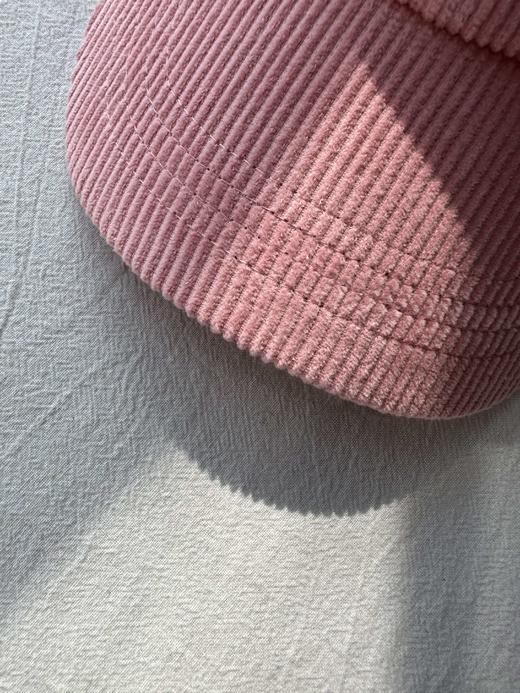 贝壳三 秋冬情侣款灯芯绒软顶棒球帽小众字母刺绣鸭舌帽C091312 商品图12