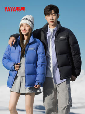 优选丨YAYA鸭鸭羽绒服男秋冬季新品立领短款潮流鸭绒保暖面包服厚外套