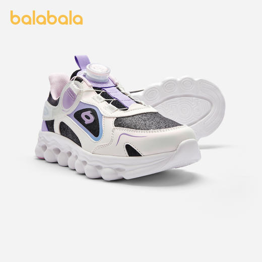 巴拉巴拉童鞋儿童运动鞋女童跑步鞋轻便缓震舒适秋冬鞋子潮旋转扣 商品图1