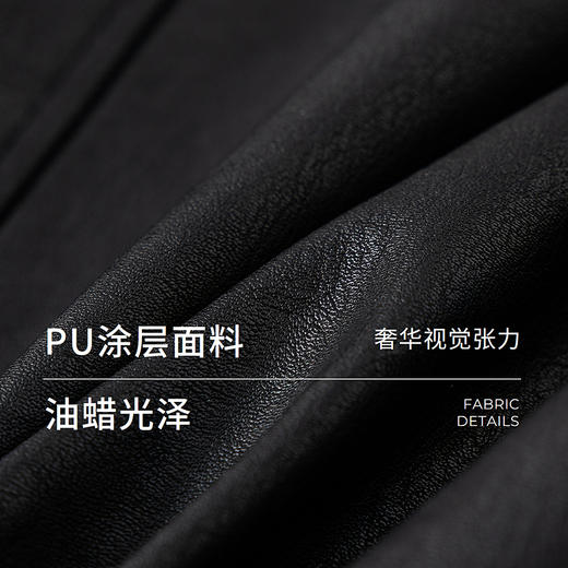 棉仓366607022-美式复古撞色毛领皮夹克 商品图2