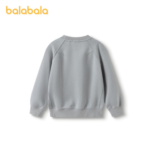 【premium】巴拉巴拉高端线冬季圆领卫衣落肩趣味刺绣图案上衣男 商品图2