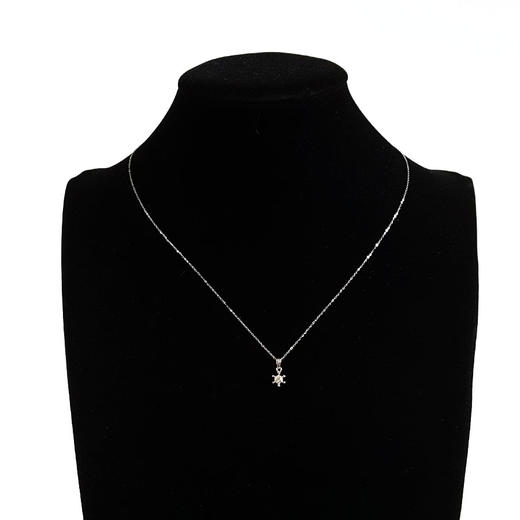 【天然正品】PT900铂金简约时尚款0.19克拉钻石吊坠项链300825NJ10 现售价：2980 商品图6