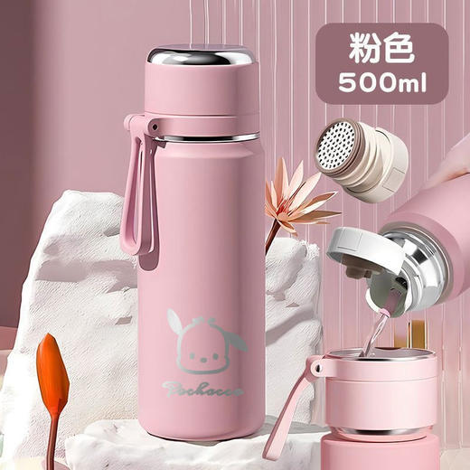 【第二天还烫嘴】高颜值保温杯 ，316不锈钢保温杯🔥茶水分离设计，绿色粉色随心选，500ml便携大容量，学生&办公族的贴心好物！ 商品图7
