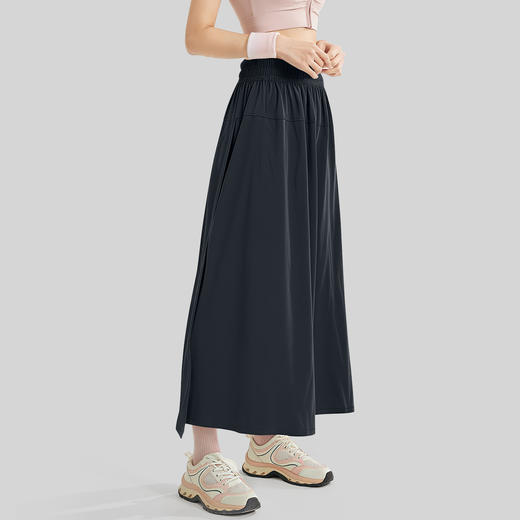 跃牌【瑜堂系列】新款春夏宽松山本裙裤女高腰运动透气休闲开叉半身裙裤JYWK026 商品图2