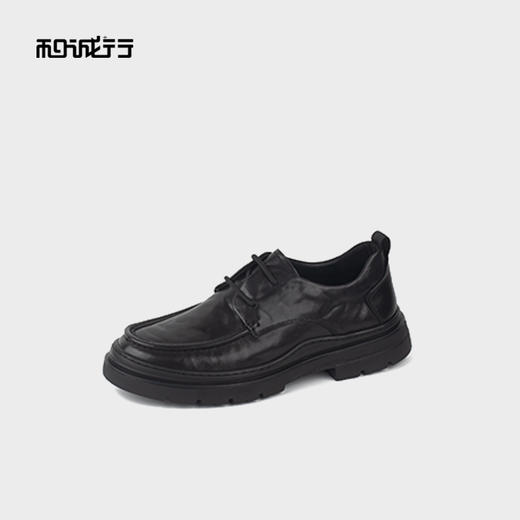 和诚行2025秋季新款厚底增高男式休闲百搭商务皮鞋0930257 商品图1