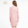 乔万尼2025秋新品优雅轻奢粉色系小香风直筒连衣裙ED3E210 商品缩略图4