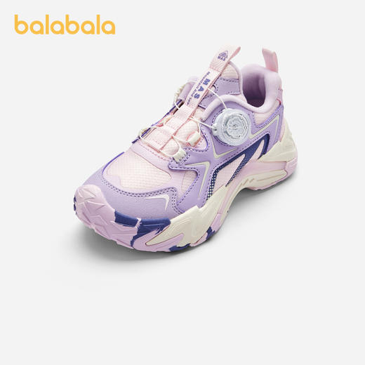 巴拉巴拉童鞋女童运动鞋舒适秋冬透气防滑网布鞋潮流旋钮扣老爹鞋 商品图0