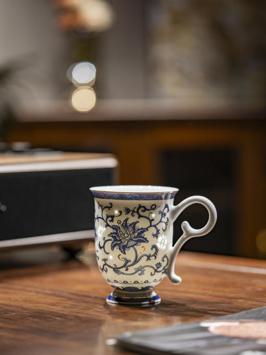 富玉 |  景德镇陶瓷马克杯咖啡杯大容量可爱创意花苞马克杯玲珑女生高颜值伴手礼 商品图2