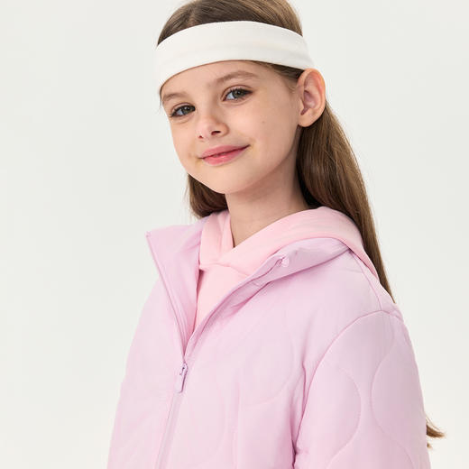 【无氟防泼水】马克珍妮女童轻盈舒暖夹棉运动外套秋冬新款551786 商品图4