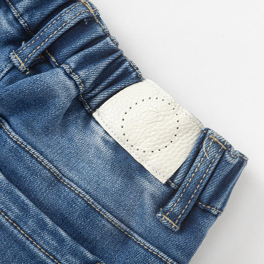 【premium】巴拉巴拉高端线冬季软弹抓绒牛仔裤松紧温暖长裤女童 商品图3