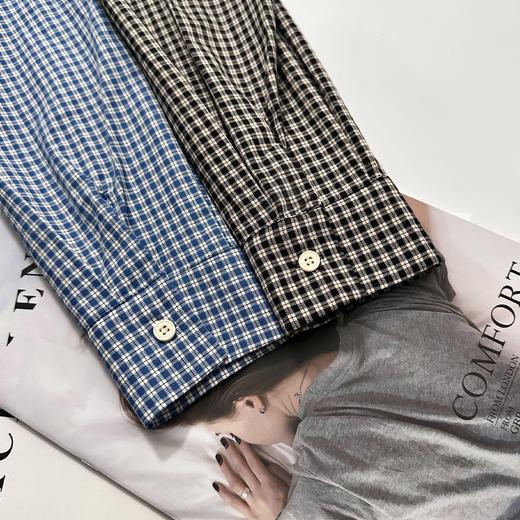 isabelle marran之禾同款秋季简约格纹衬衫JS3692865 商品图3