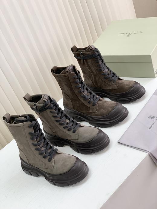 B&C 时尚厚底包头系带马丁靴 商品图3