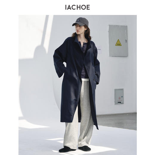 棉仓3671509002-长款全棉风衣 商品图2