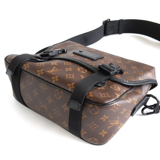 【95新】LV路易威登M46972老花拼黑色TRAIL邮差包单肩斜挎包中性款 120925NJT23 现售价：14500 商品图7