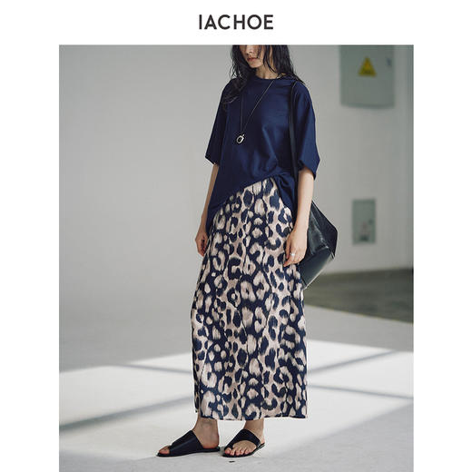 棉仓3631517002-长款豹纹半身裙 商品图0