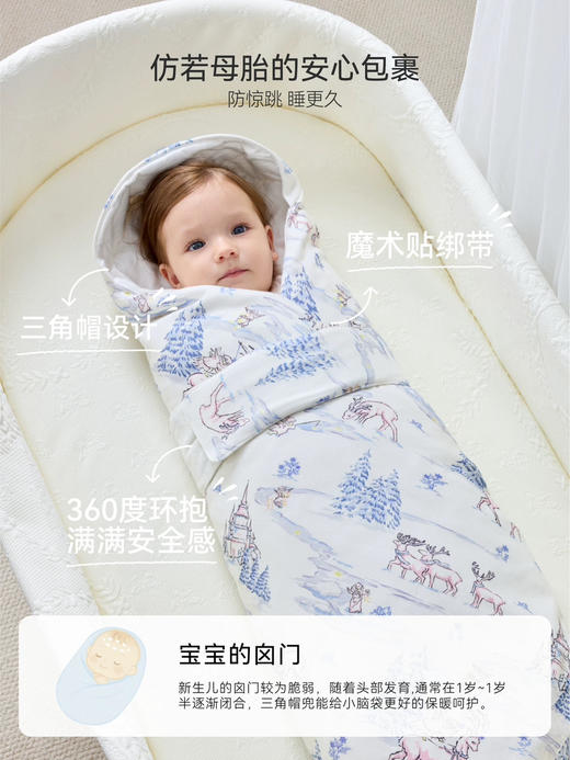 Domiamia 婴幼儿可拆卸内胆抱被 适宜0-28 °C 商品图1