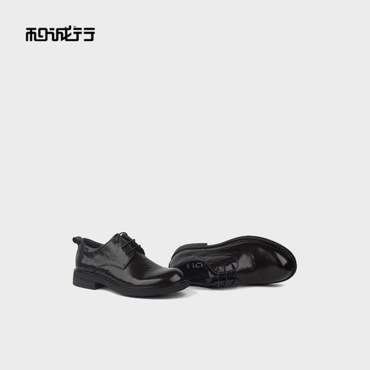 和诚行2025秋季新款男式商务正装真皮抓皱耐磨皮鞋0120156 商品图4