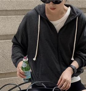 周雨彤宋佳同款  AMV拉链卫衣   莫代尔棉混纺   zp拉链卫衣   羊绒般手感