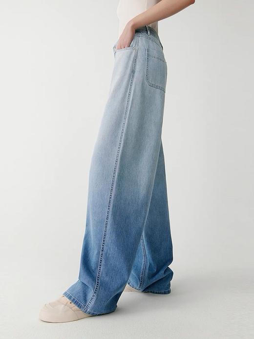 纯原订单，小仙女们不要错过！ 【土壤牛仔】ICICLE之禾女装2025夏季棉弹牛仔渐变直筒牛仔裤 线上2400+ 商品图1