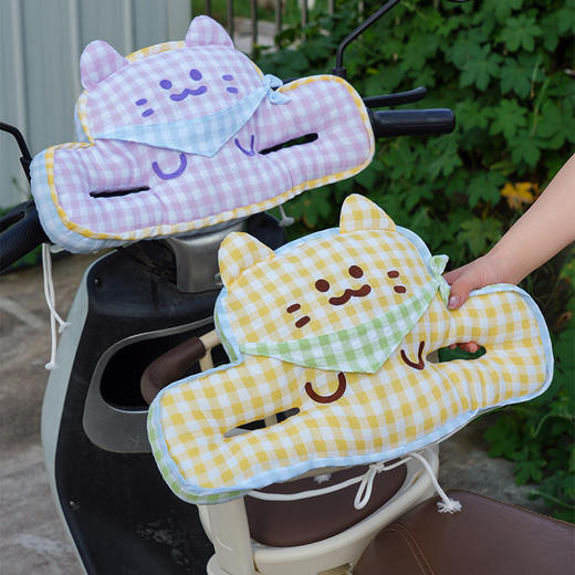 自然醒方巾格子喵儿童防撞垫QYL 商品图14