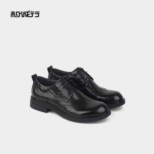 和诚行2025秋季新款男式商务正装真皮皮鞋0120155 商品图0