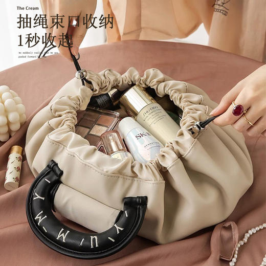 化妆包女大容量2025新款便携式懒人旅行收纳抽绳出差洗漱包一片式 商品图3