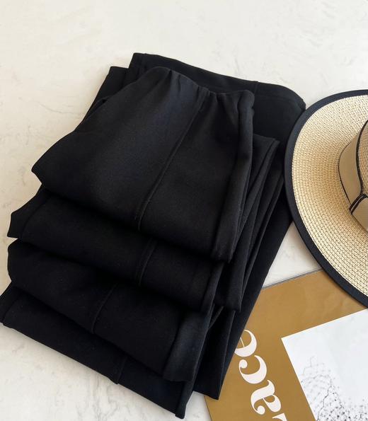 cosA cosB春夏四面弹显瘦显高垂坠感松紧腰微喇阔腿裤2104 商品图2