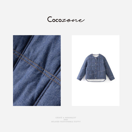 COCO ZONE 刘一一 “LP奶奶服”100棉方格纹外套 CD2A1984 商品图2