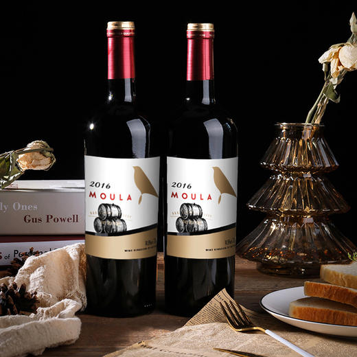 【慕拉】橡木桶干红 醇厚赤霞珠混酿750毫升单支装 葡萄酒红酒 商品图0