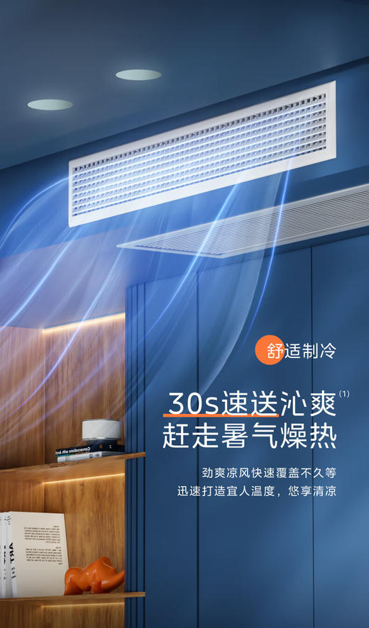 美的（Midea）风管机一拖一中央空调星光GC系列1.5匹一级变频冷暖直流变频自清洁 1.5匹 一级能效 星光时尚KFR-35T2W/B-GC(1)Ⅳ裸机 商品图10