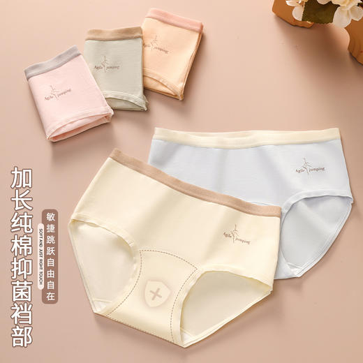 【39元3条，请任拍3条，单拍不发】纯棉裸感女士内裤三条装-8806 商品图3