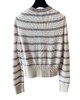 女款条纹羊绒针织开衫毛衣015 商品缩略图1
