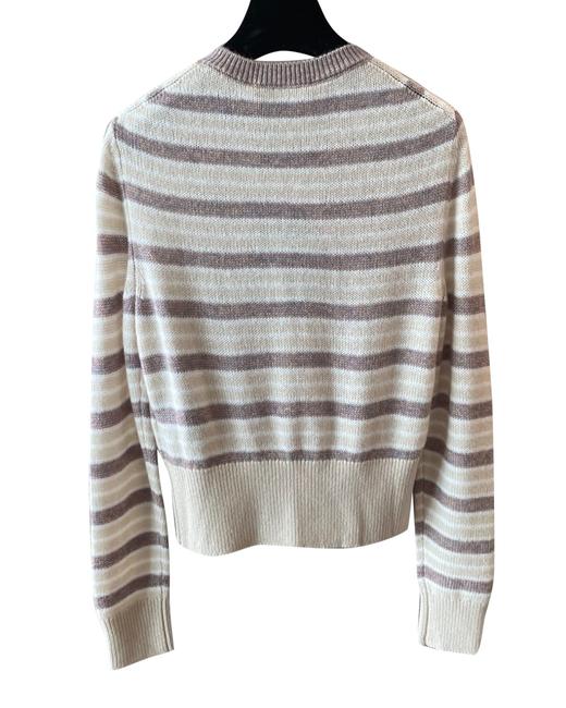 女款条纹羊绒针织开衫毛衣015 商品图1