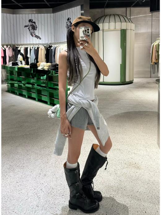 缪缪 秋冬走秀款 机车风复古长靴 酷飒酷飒的（ZX*DBG） 商品图4