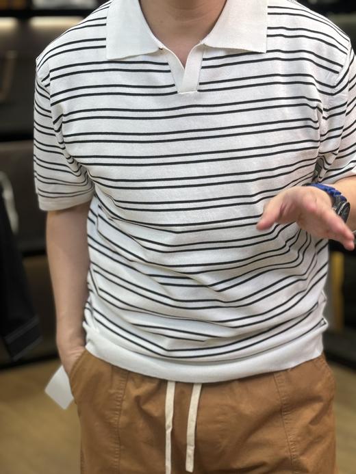 条纹休闲短袖（波哥试穿L码） 商品图3