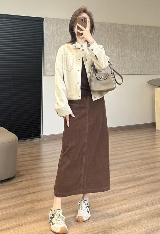 复古美式帅爆了立领纽扣麂 商品图8