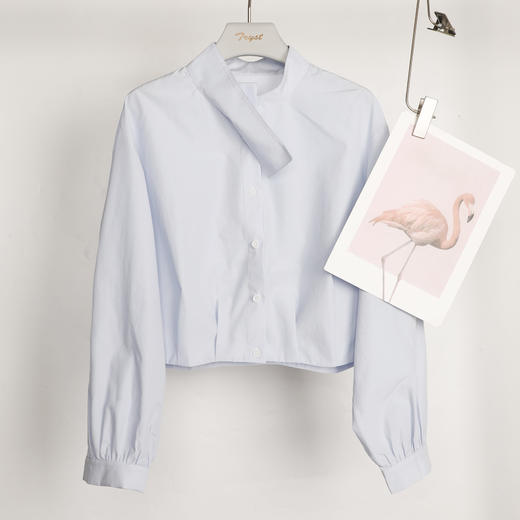 25秋冬飘带百搭衬衫25Q610-9101 商品图1