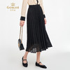 乔万尼2025秋新品镂空提花A字百褶半身裙ED3D302 商品缩略图1
