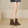 Westory2025年冬季羊京编织方头中跟百搭老钱风短靴S25DS85831 商品缩略图4