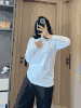 全能打底【严白小白T长袖】长袖小白t 基础款情侣长袖Ｔ恤上衣衣服服饰  0308返团 商品缩略图0