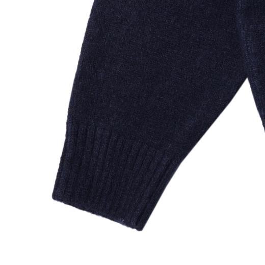 28868SDSA男士秋冬新款痞帅男装潮牌纯色纽扣开衫针织衫百搭圆领毛衣 商品图4