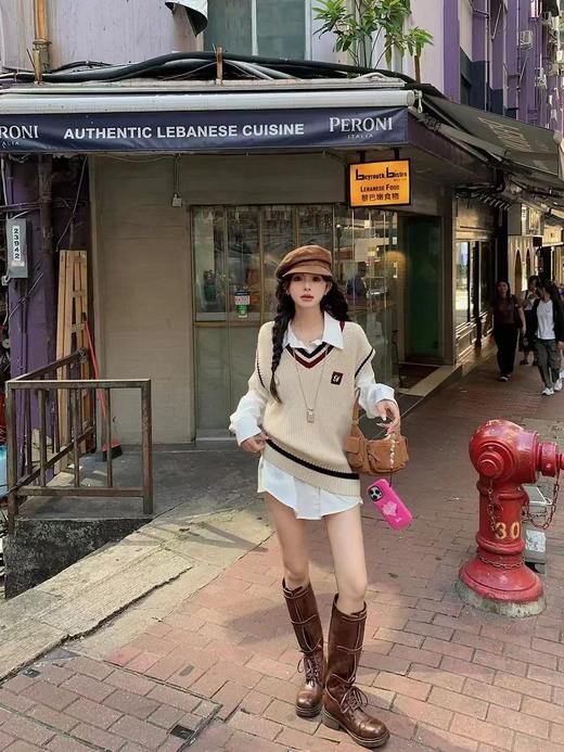 缪缪 秋冬走秀款 机车风复古长靴 酷飒酷飒的（ZX*DBG） 商品图5