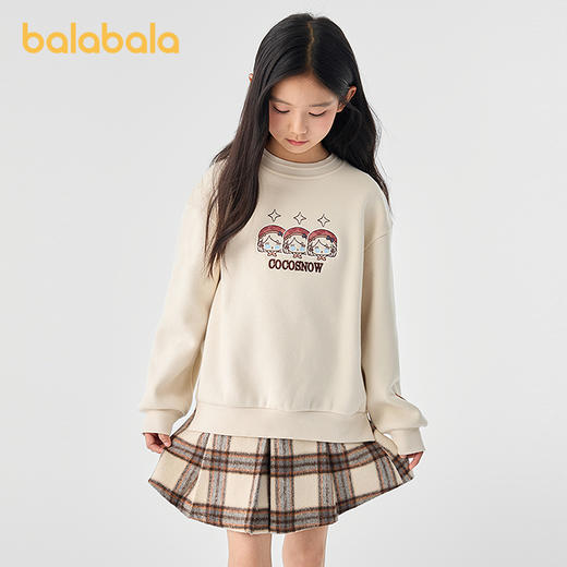 【无雪棉花娃娃IP】巴拉巴拉童装儿童长袖卫衣女加绒秋冬休闲上衣 商品图2