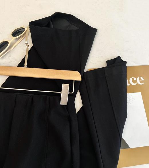 cosA cosB春夏四面弹显瘦显高垂坠感松紧腰微喇阔腿裤2104 商品图5