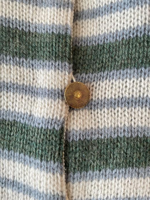 女款条纹羊绒针织开衫毛衣015 商品图2