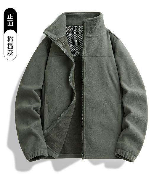 沸腾蓄热 智能温控 情侣抓绒衣 男女内搭 冲锋衣内胆 秋冬加厚保暖上衣BS25666-W 商品图4