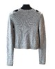 女款修身菱格针织开衫毛衣020 商品缩略图1