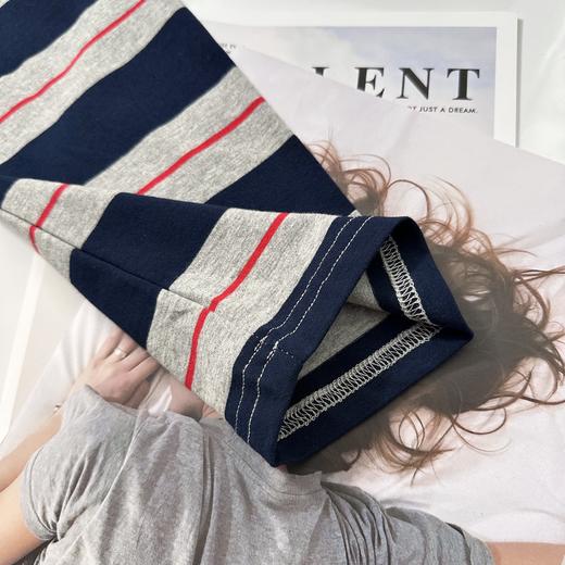 miu系isabelle marran伊莎贝尔美学秋季复古宽松条纹圆领长袖t恤JS3693003 商品图6