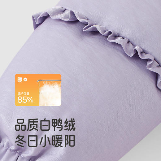 英氏儿童羽绒服外套连帽可爱典雅女童白鸭绒冬季防风保暖新款 商品图3